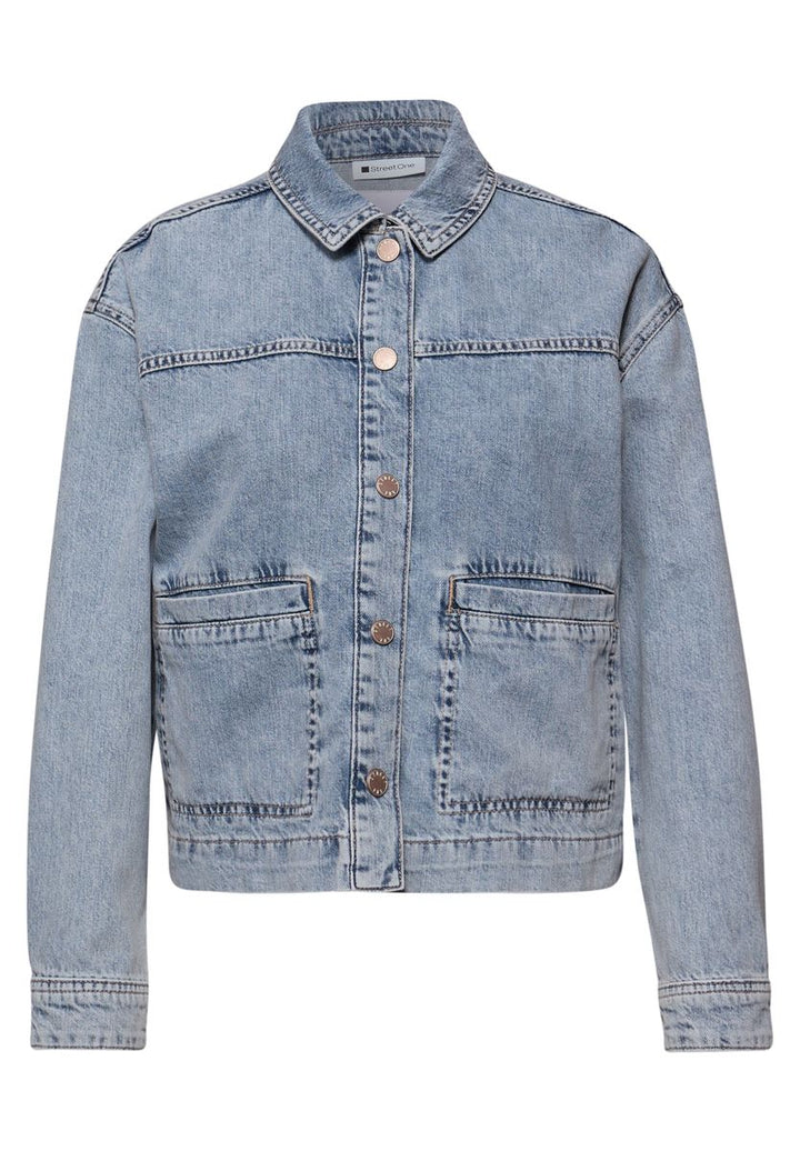 Jeansjacke in heller Waschung