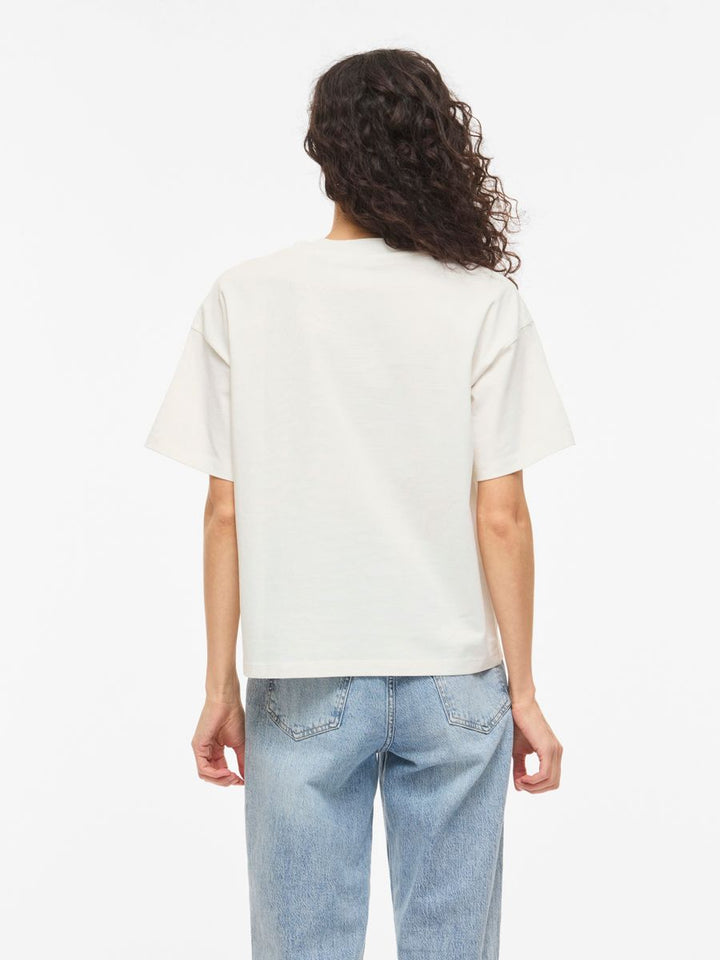 VIMONIE FLORAL EMB S/S O-NECK/R