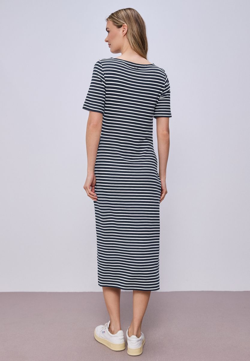 Midi-Kleid mit Knotendetail