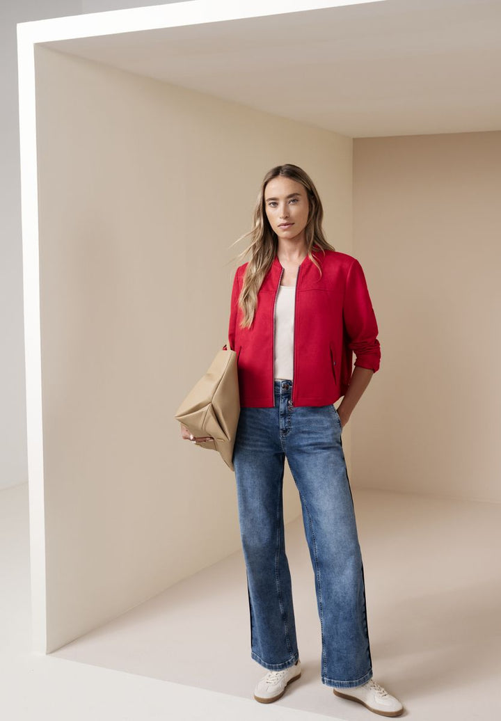 Blouson aus Velours mit Zipper