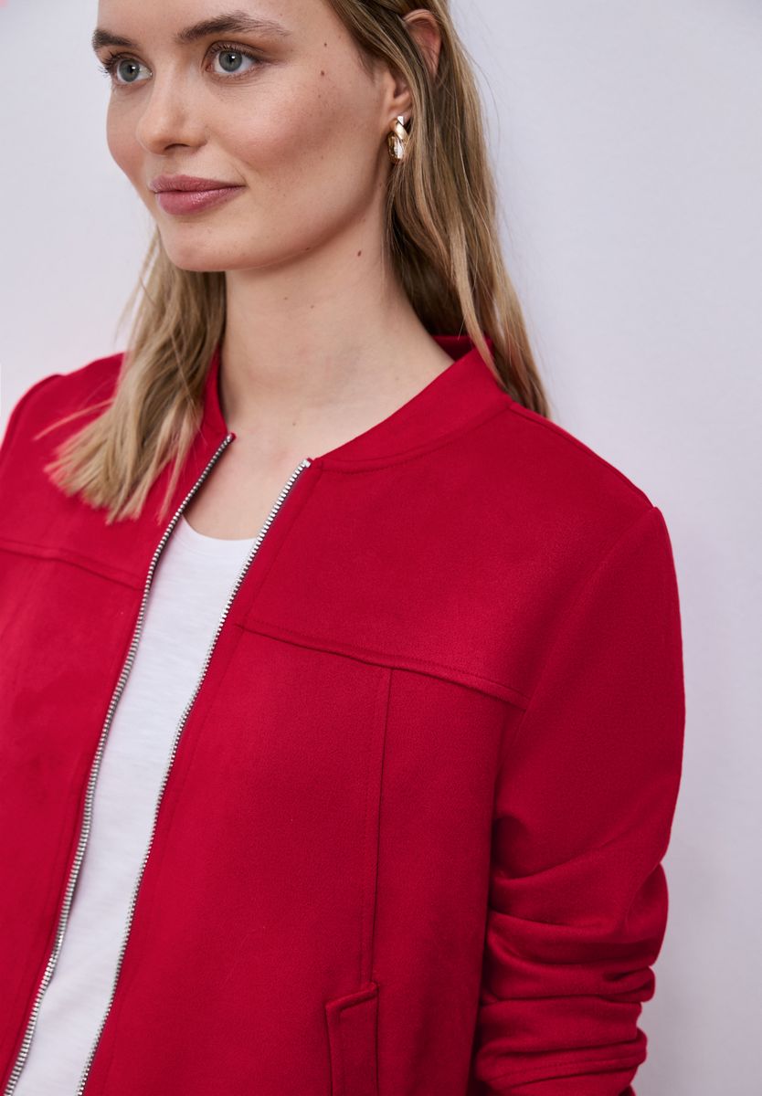 Blouson aus Velours mit Zipper