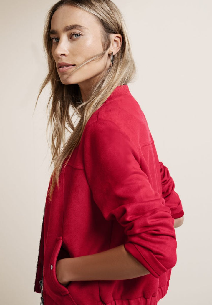 Blouson aus Velours mit Zipper
