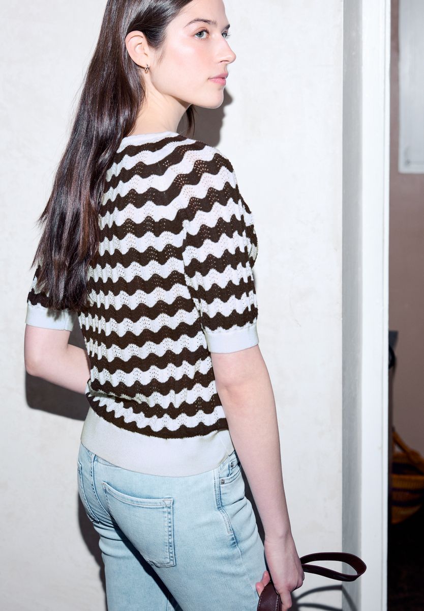 Gemusterter Pullover