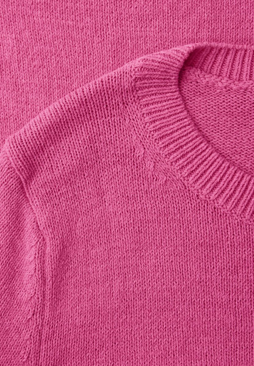 Pullover in Unifarbe