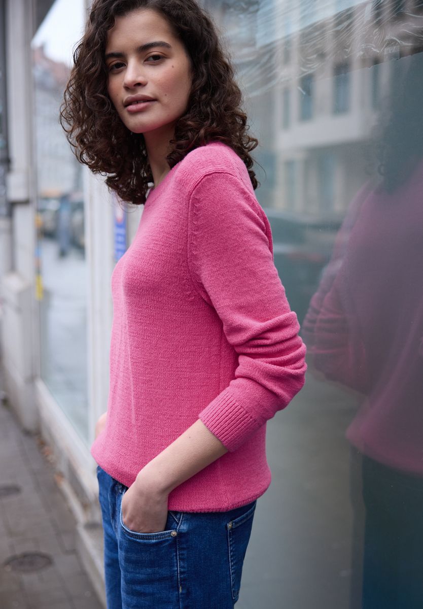 Pullover in Unifarbe