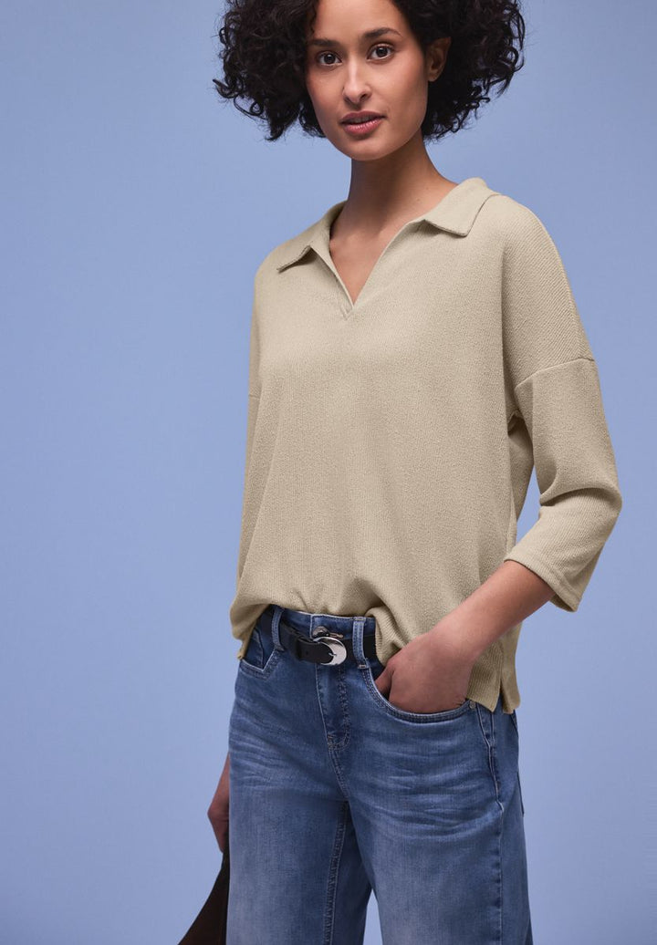 Shirt in Unifarbe