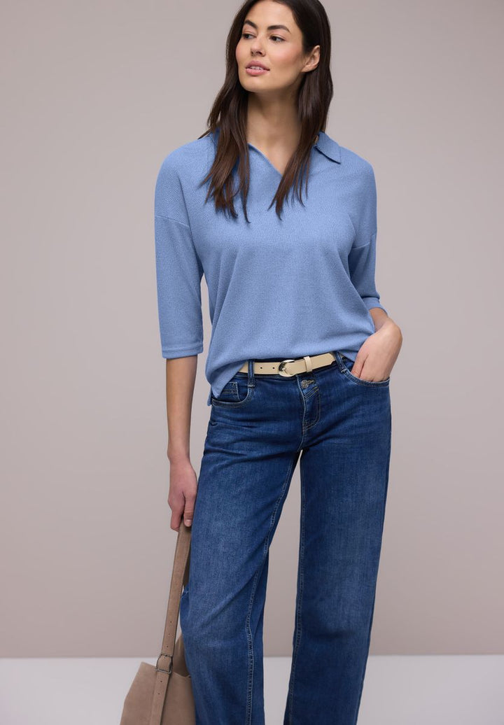 Shirt in Unifarbe