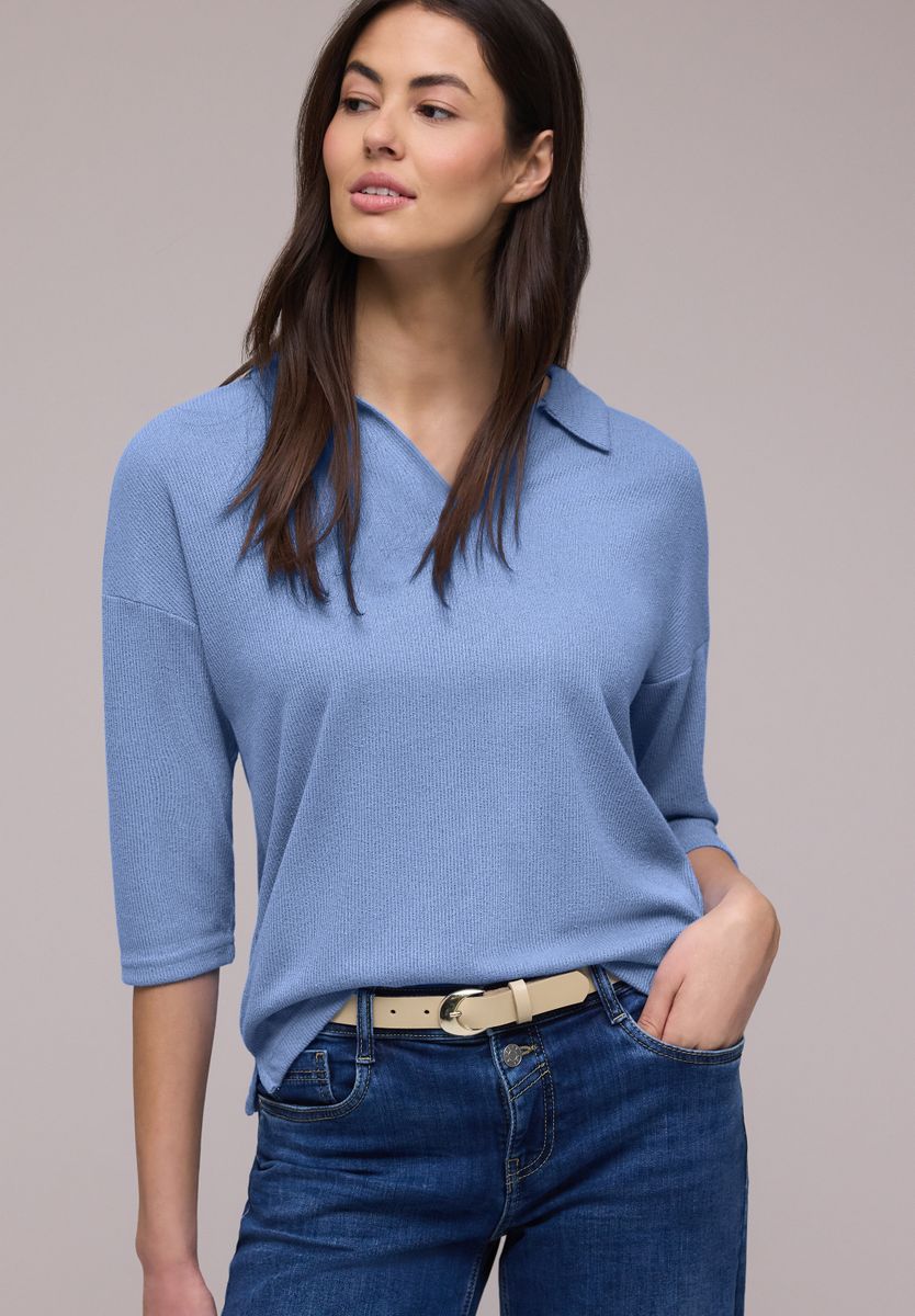 Shirt in Unifarbe