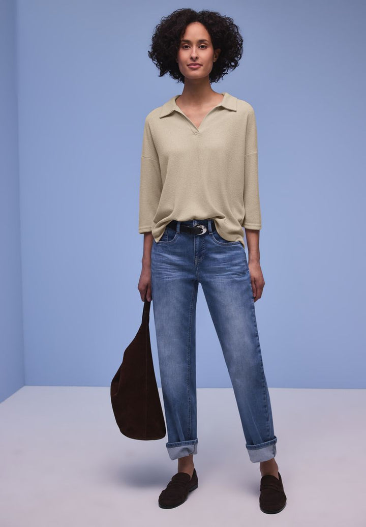 Shirt in Unifarbe