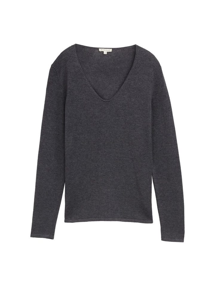 Strickpullover mit V-Ausschnitt