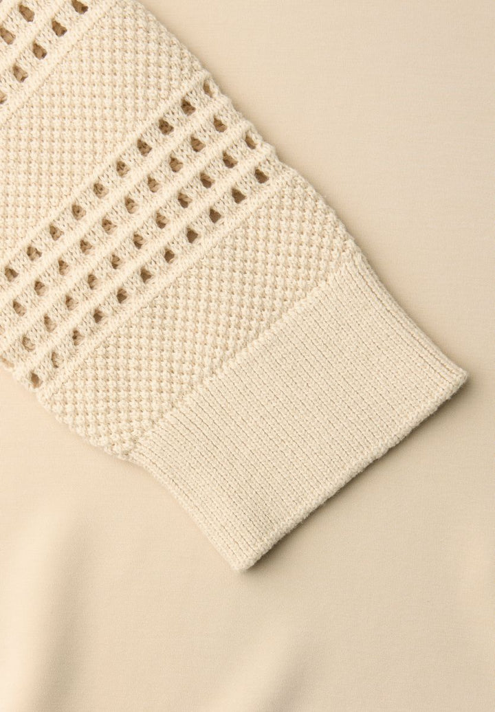 Shirt mit Lochmuster-Ärmeln