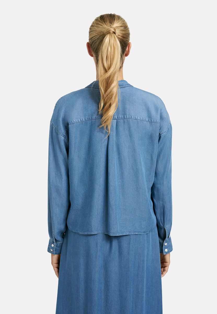 Lyocell Denim Boxy blouse
