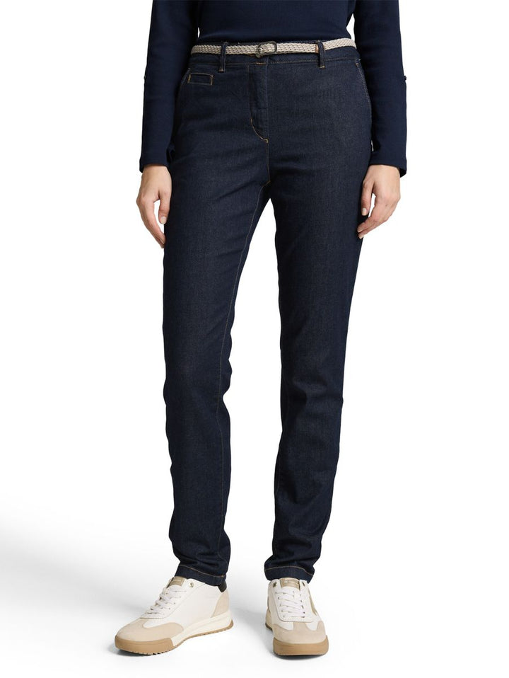 Slim Chino Hose im Jeans-Look