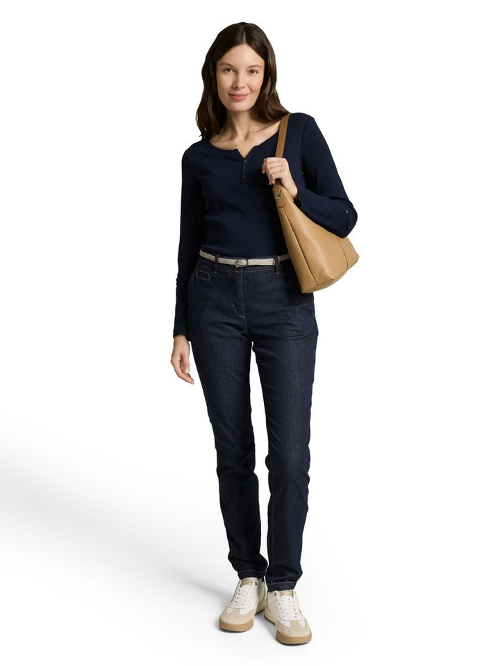 Slim Chino Hose im Jeans-Look