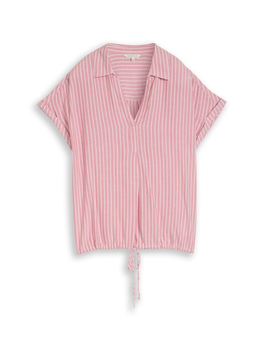 Loose Fit Bluse mit Streifenmuster
