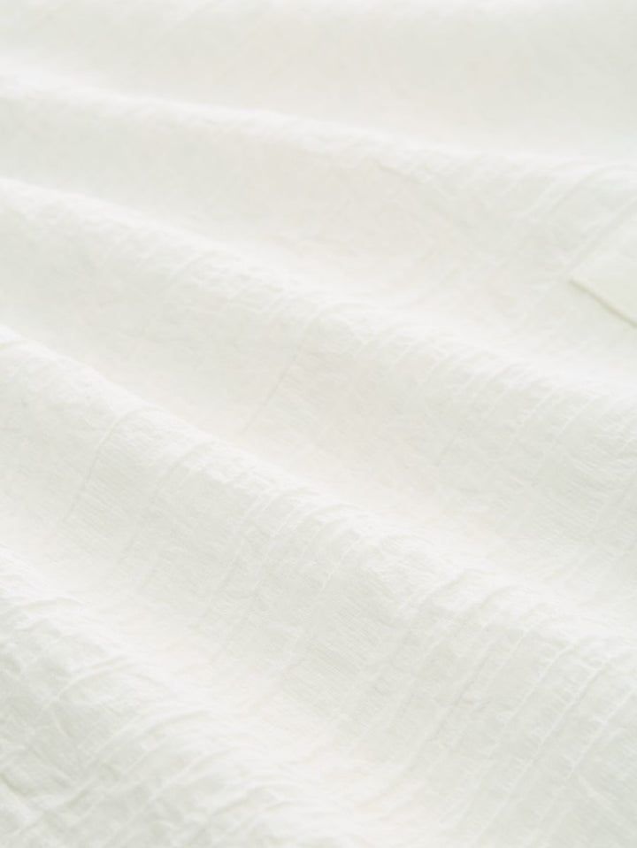 Crinkle Bluse mit Bindeband