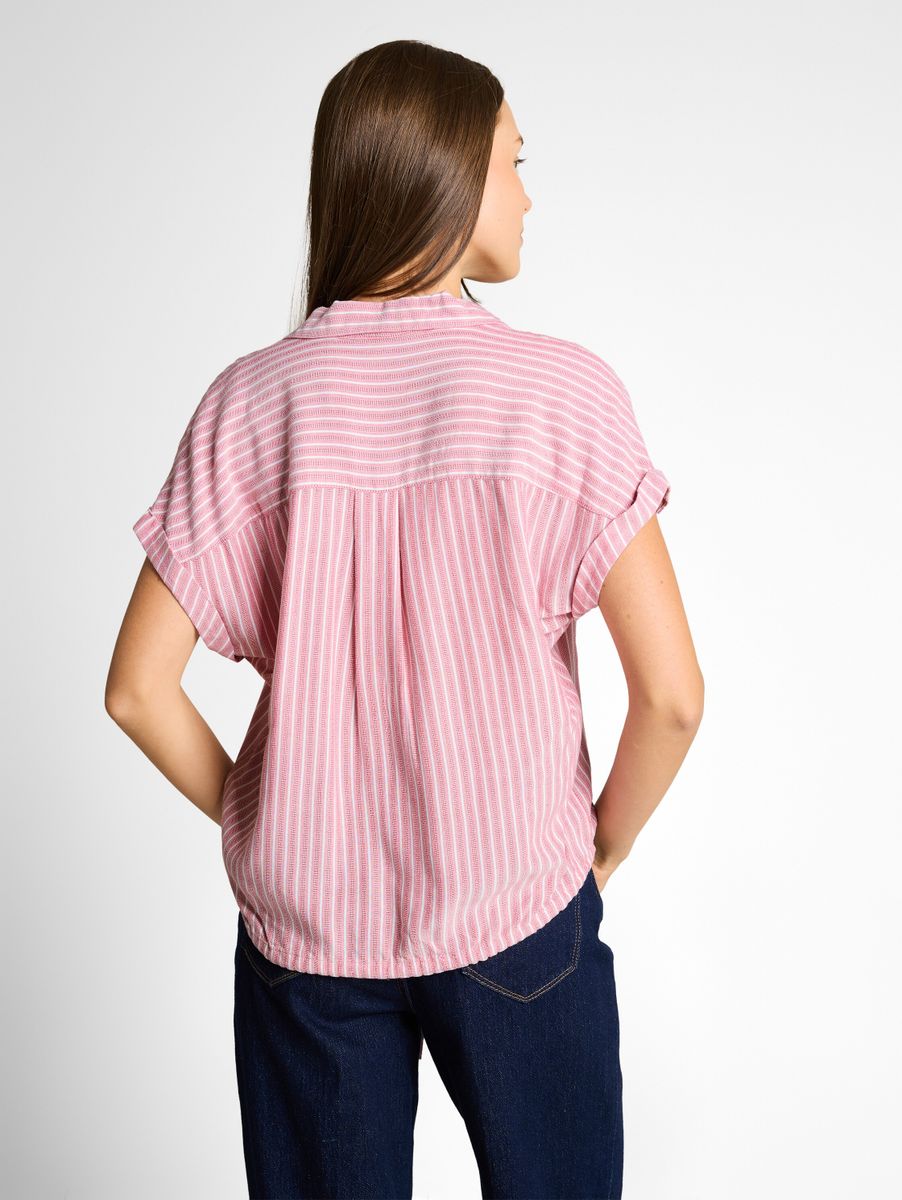 Loose Fit Bluse mit Streifenmuster