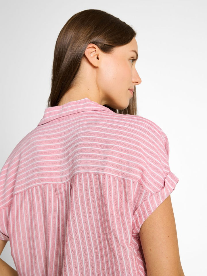 Loose Fit Bluse mit Streifenmuster