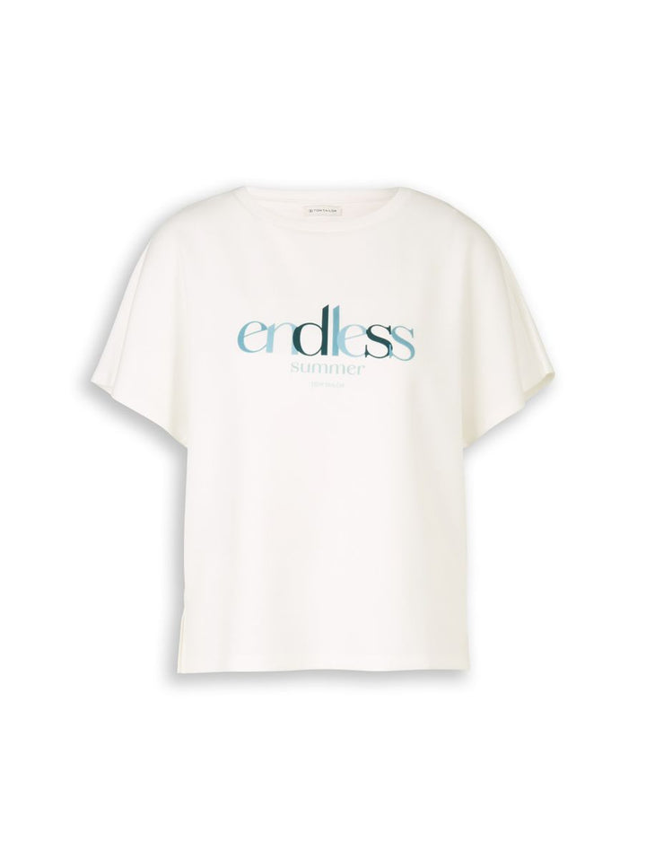 Loose Fit Scuba T-Shirt mit Print