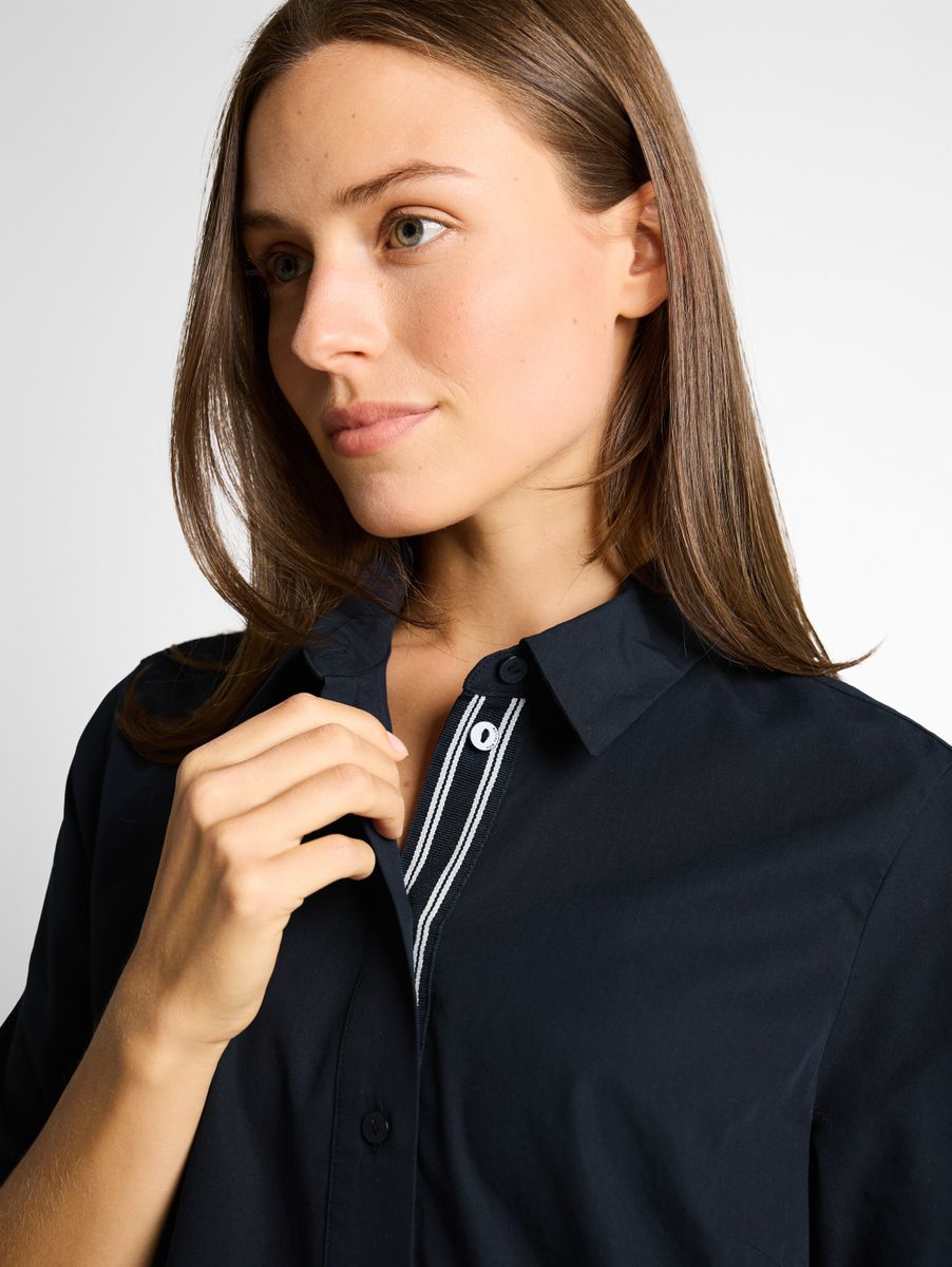 Blusenkleid mit Eingriffstaschen