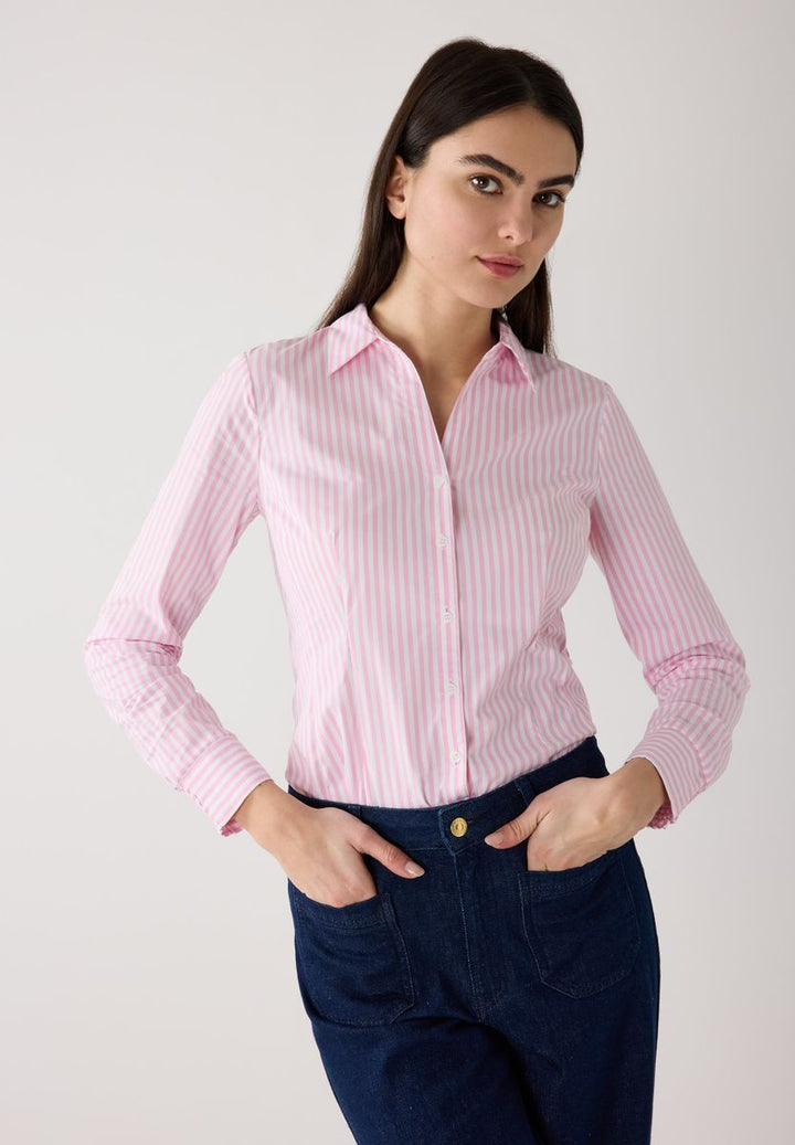 gestreifte Hemdbluse