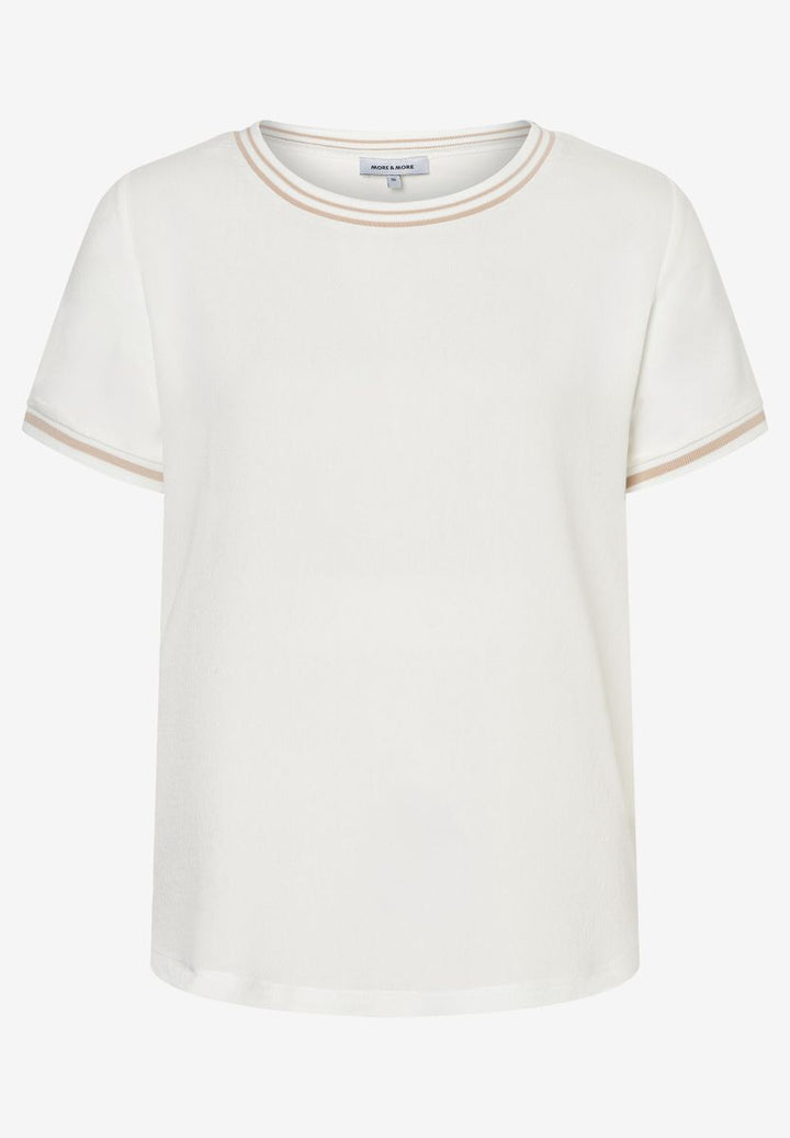 Blusenshirt mit Kontrastabschlüssen