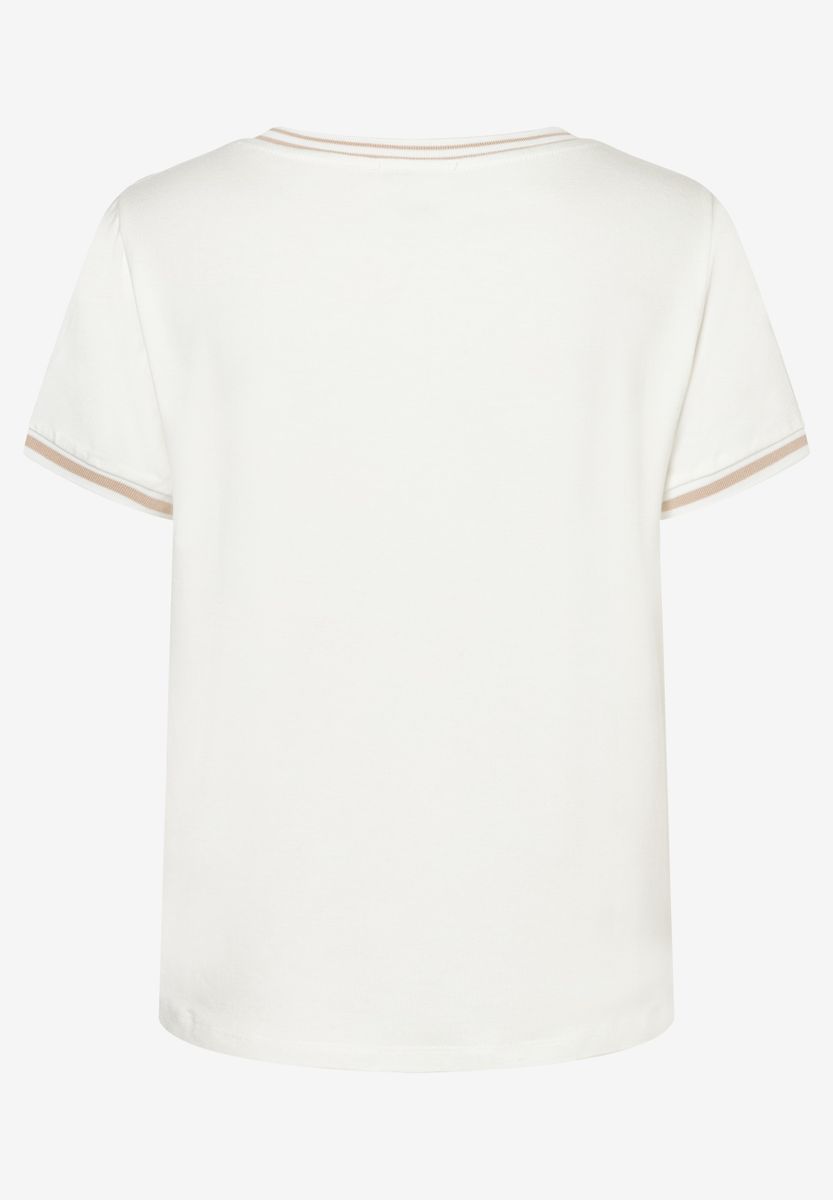 Blusenshirt mit Kontrastabschlüssen