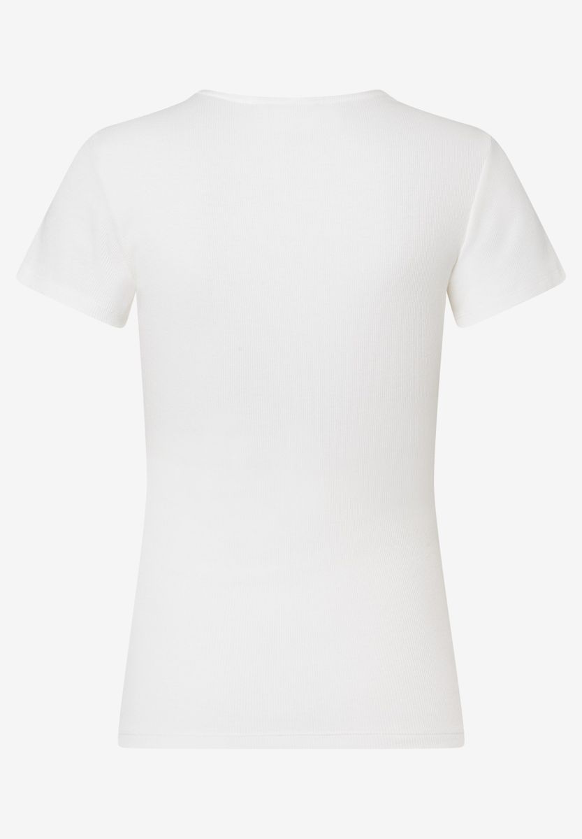 T-Shirt mit dekorativem Ausschnitt