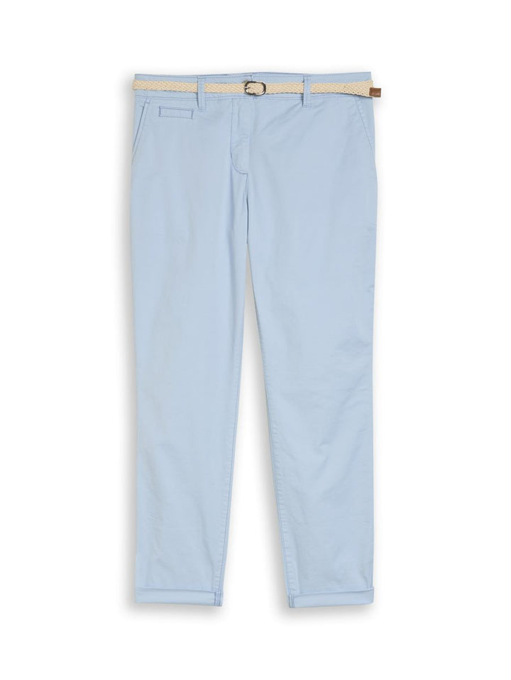 Slim Chino Hose mit Gürtel