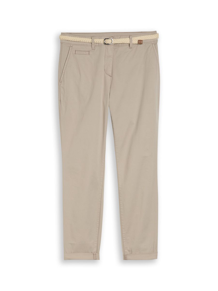 Slim Chino Hose mit Gürtel