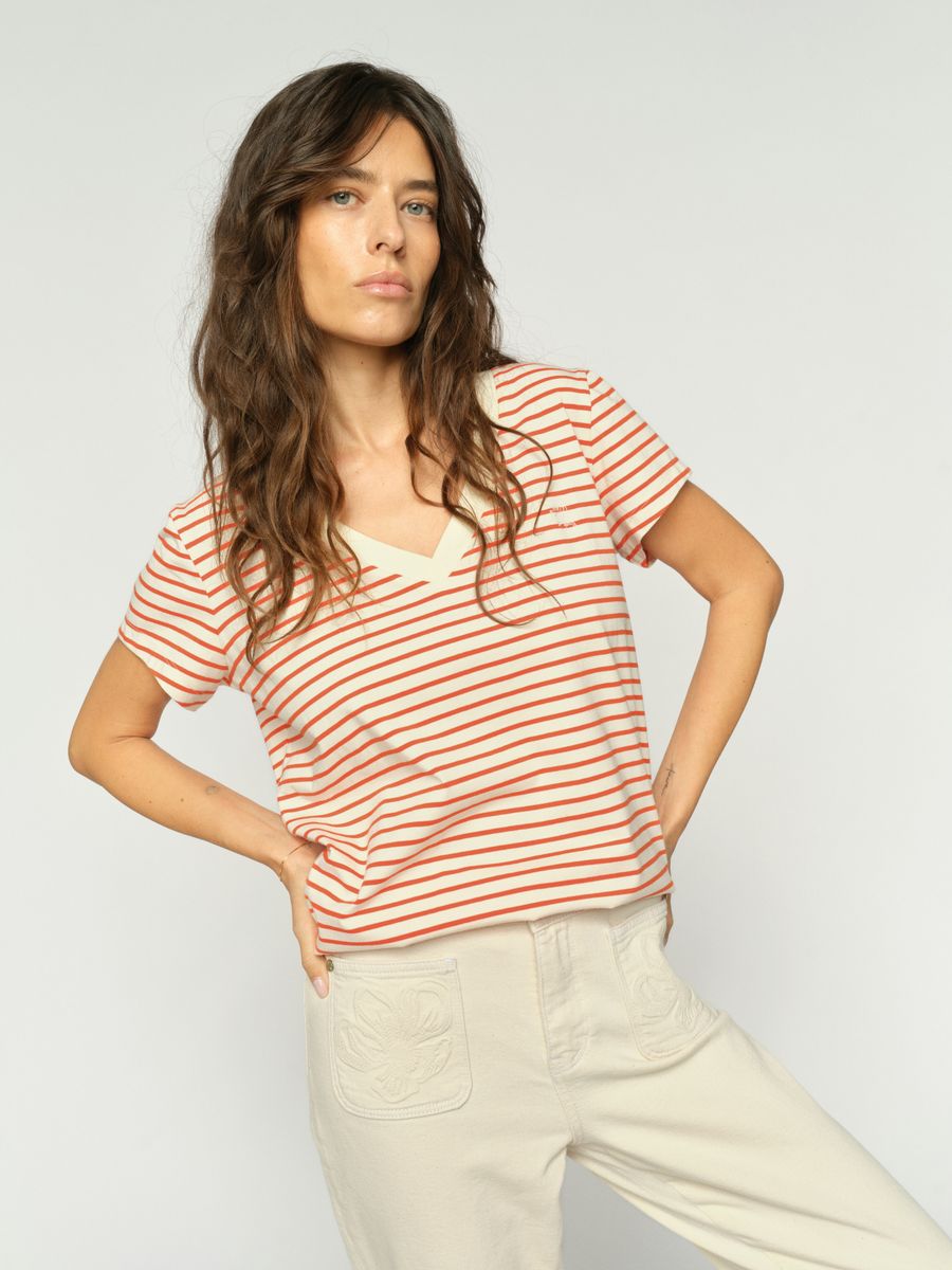 MMKala V-SS Stripe Tee