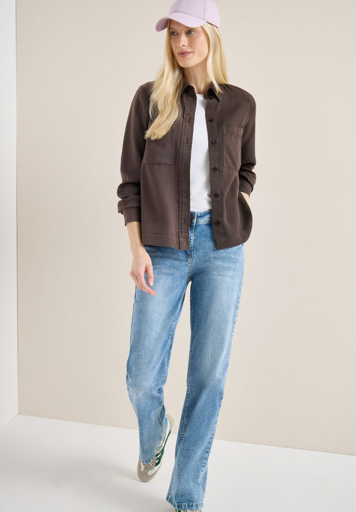 Colored Denim Bluse