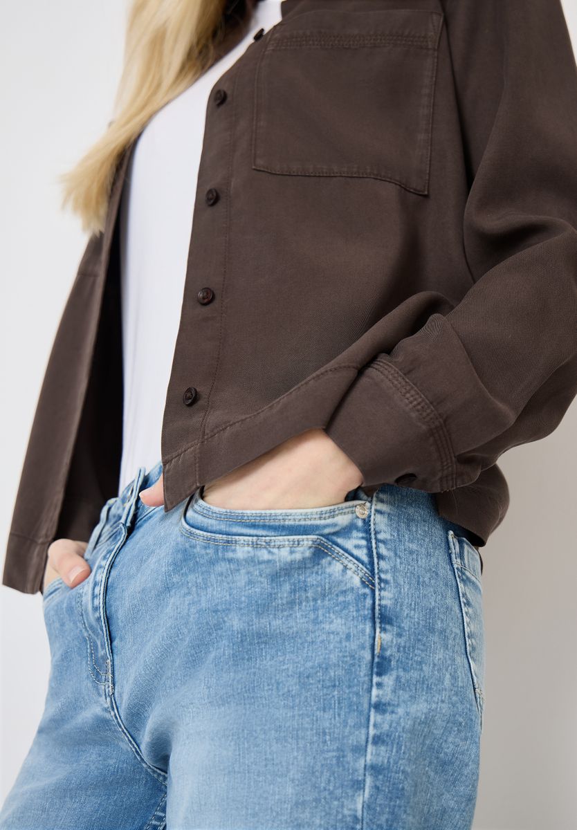 Colored Denim Bluse
