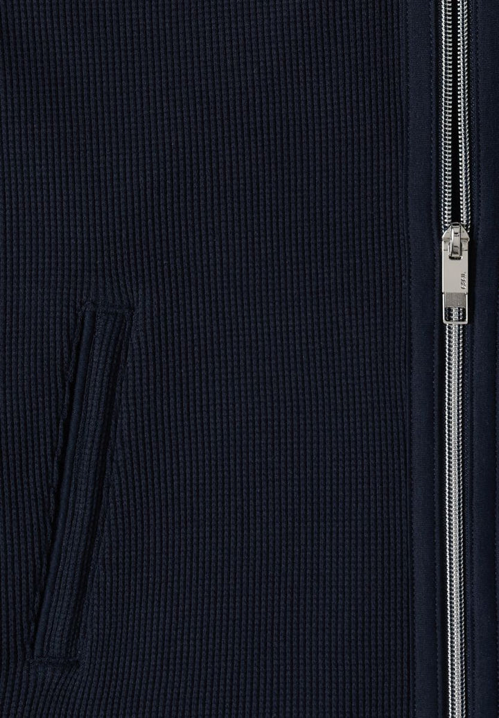 Langarm Jacke mit Kapuze und Taschen