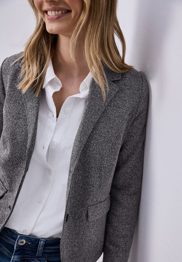 Basic Blazer mit Reverskragen