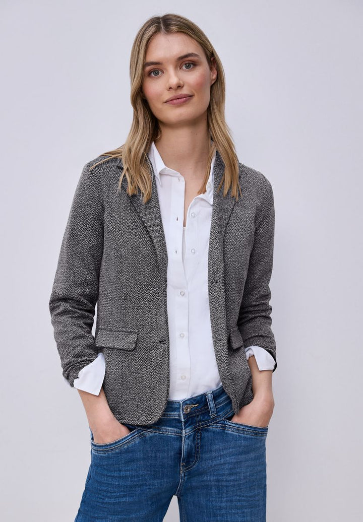 Basic Blazer mit Reverskragen