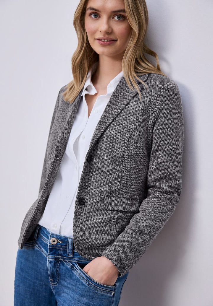 Basic Blazer mit Reverskragen