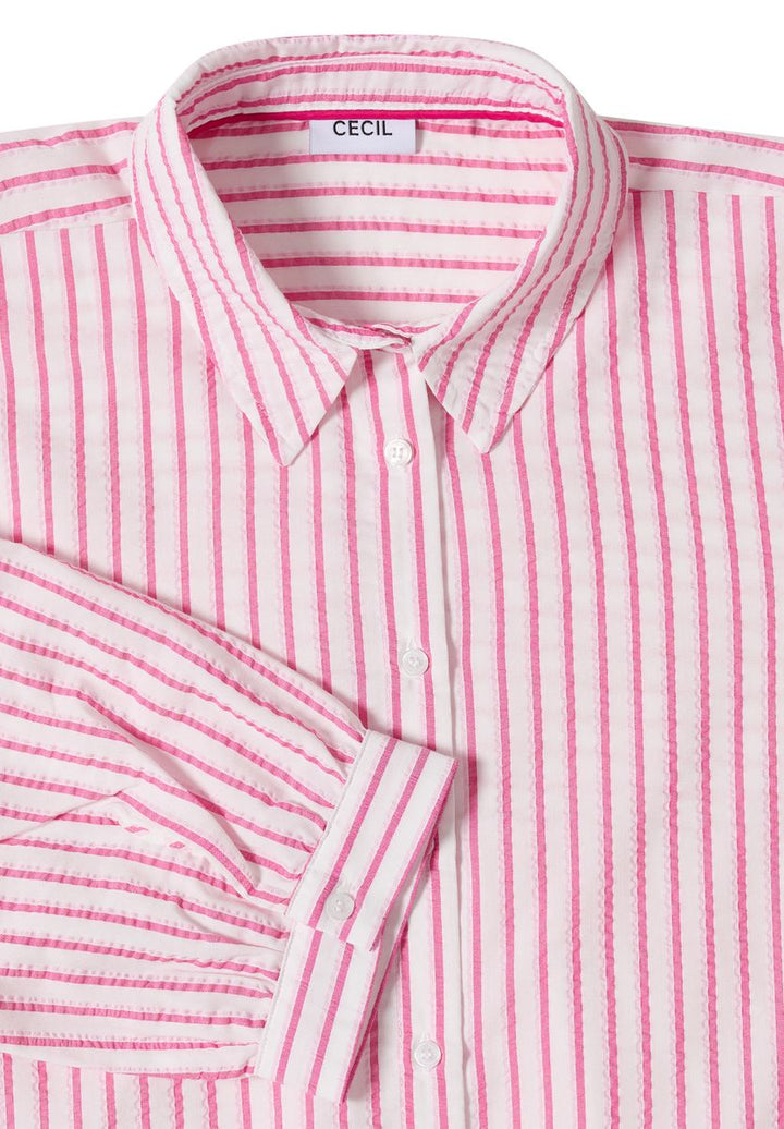 Bluse in Seersucker Qualität