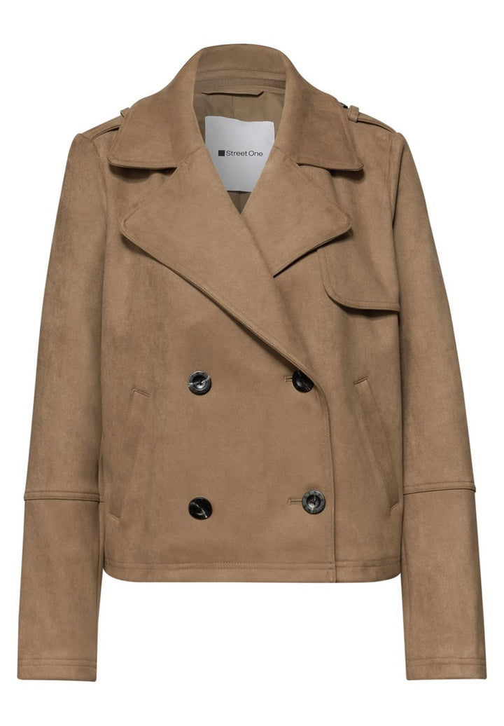Trenchcoat aus Velours