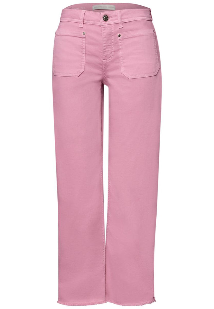 Straight Leg Jeans mit Saumdetail