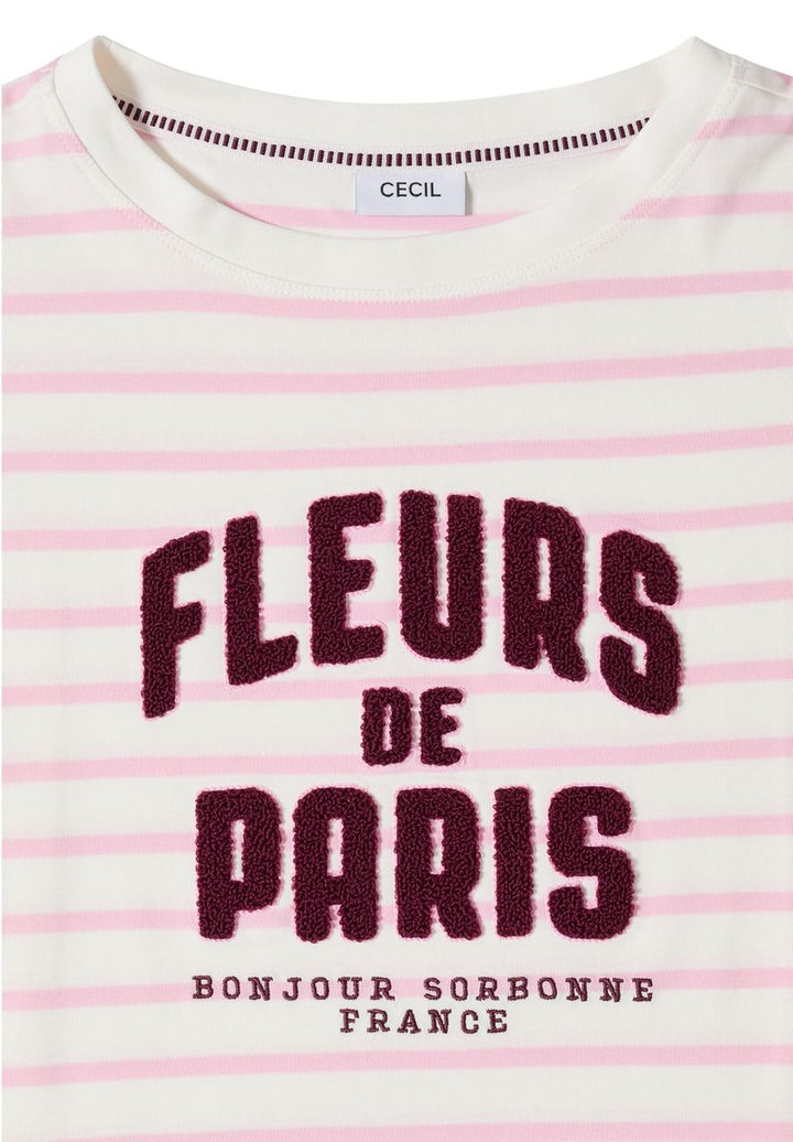 3/4-Arm Shirt mit Wording Artwork