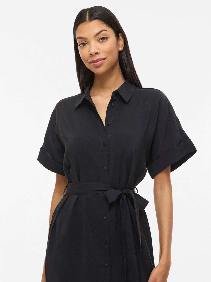 VIHULA S/S MIDI SHIRT DRESS - NOOS