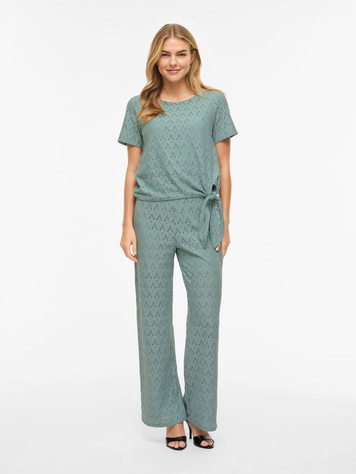 VIAMALINA OPEN O-NECK S/S TOP/VOL/PB