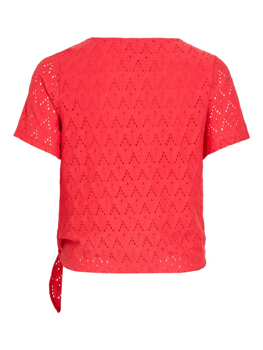 VIAMALINA OPEN O-NECK S/S TOP/VOL/PB