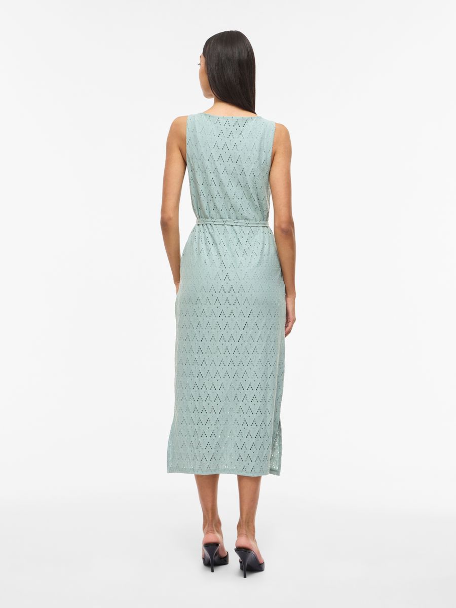 VIAMALINA S/L MIDI DRESS/VOL/PB