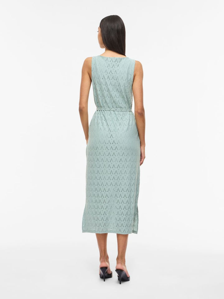 VIAMALINA S/L MIDI DRESS/VOL/PB