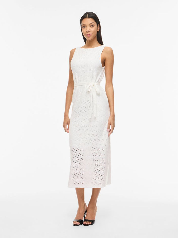 VIAMALINA S/L MIDI DRESS/VOL/PB