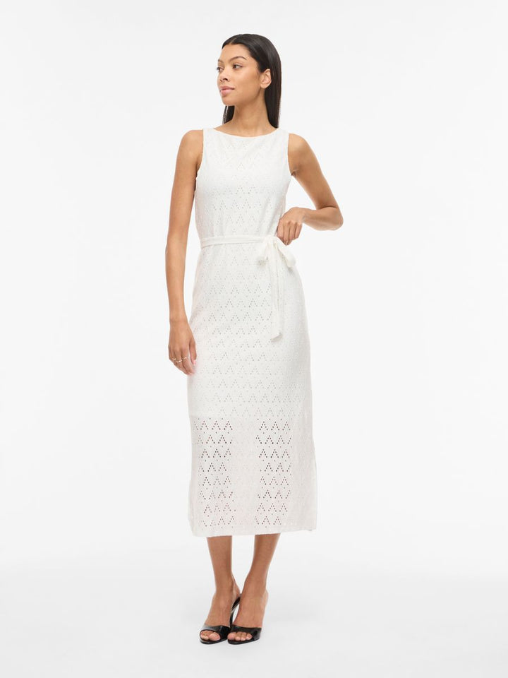 VIAMALINA S/L MIDI DRESS/VOL/PB