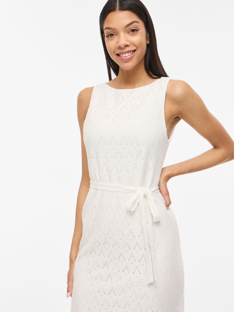 VIAMALINA S/L MIDI DRESS/VOL/PB