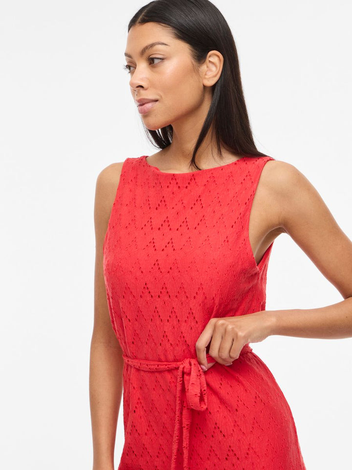 VIAMALINA S/L MIDI DRESS/VOL/PB